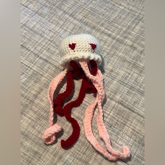 Handmade jelly jellyfish crochet ocean animal fish NEW *made by my teen 💜 - Picture 5 of 6